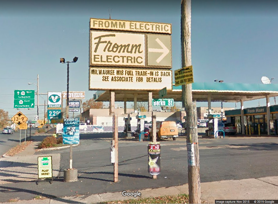 Fromm Electric Retro Sign