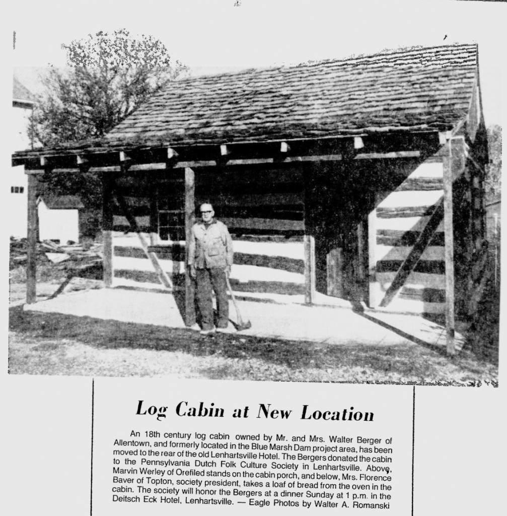 Lenhartsville Log Cabin Mystery