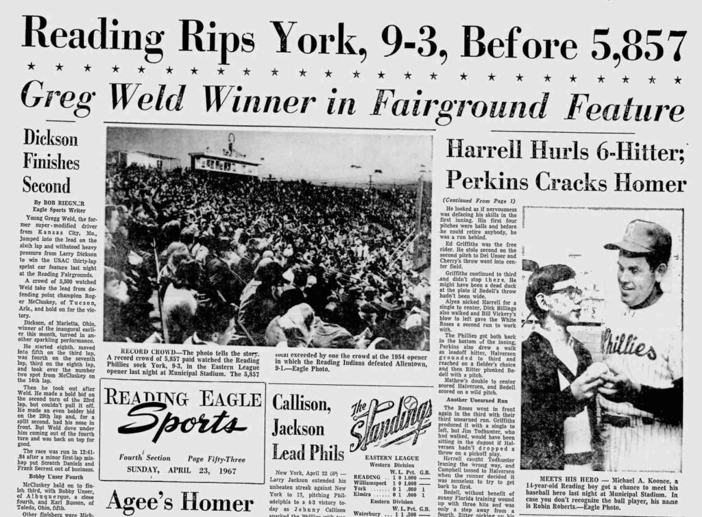 Reading Baseballtown History - Reading Phillies