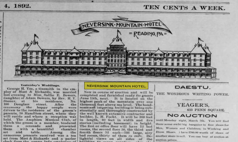 Neversink Mountain Hotel